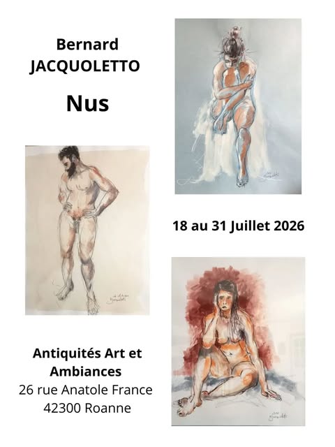 Affiche de l’exposition Nus de Bernard Jacquoletto
