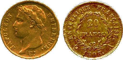 Pièces de 20 francs or