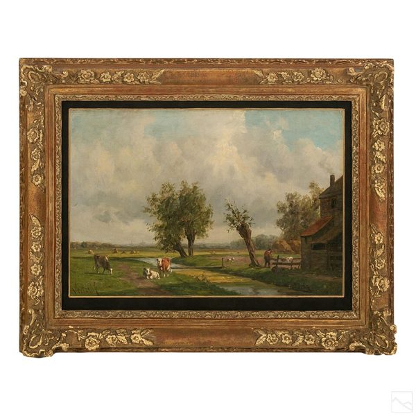 Tableau ancien dans son cadre doré