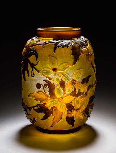 Vase en verre Art nouveau